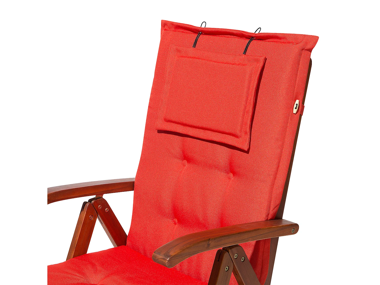 Auflage für Stuhl Toscana Polyester 45x50 cm Hellrot mit Kissen UV-beständig