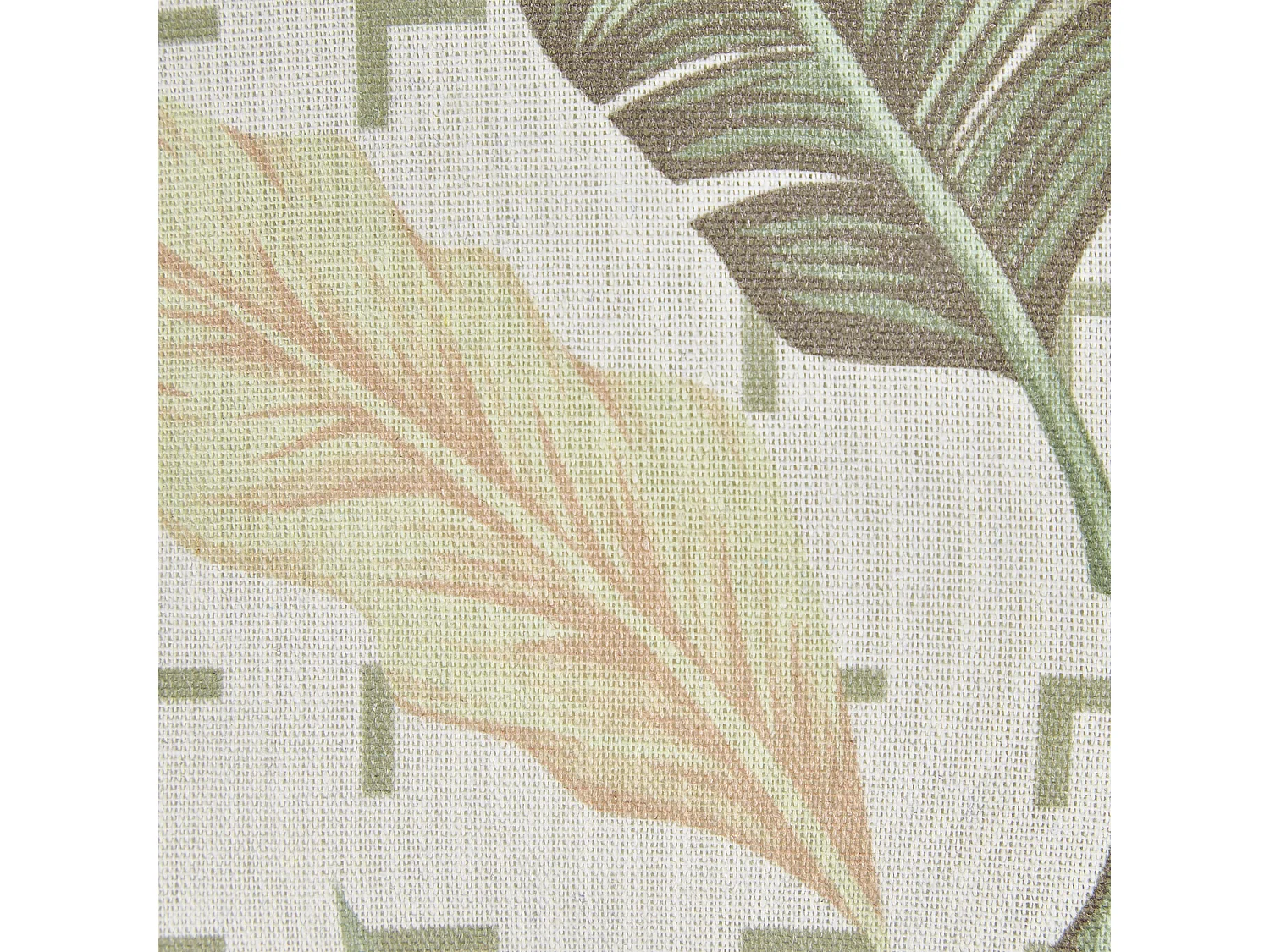 Lot de 2 coussins décoratifs RHAPIS 45 x 45 cm Vert Motif de plante