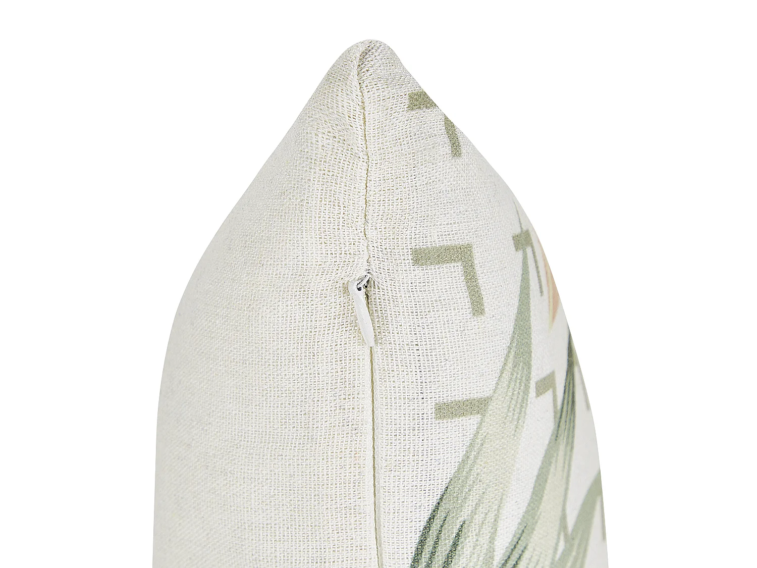 Lot de 2 coussins décoratifs RHAPIS 45 x 45 cm Vert Motif de plante