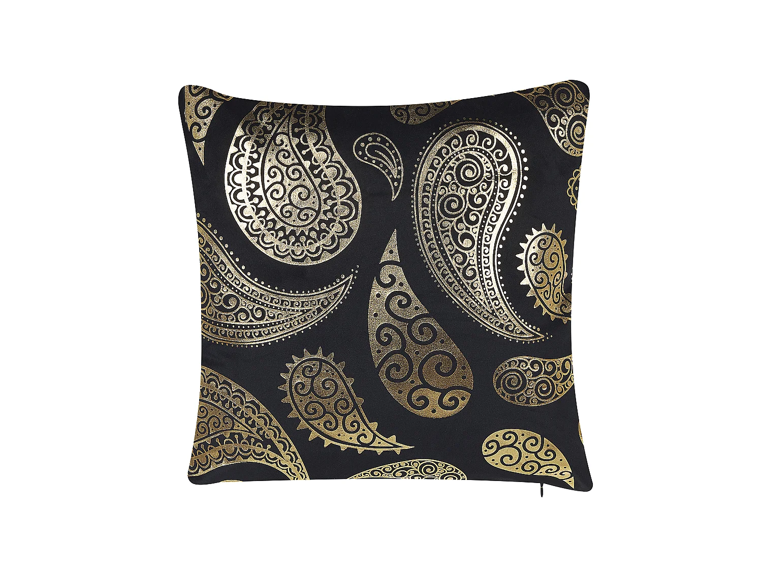 Set van 2 decoratieve kussens URSINIA Fluweel 45 x 45 cm Goud Oosters patroon