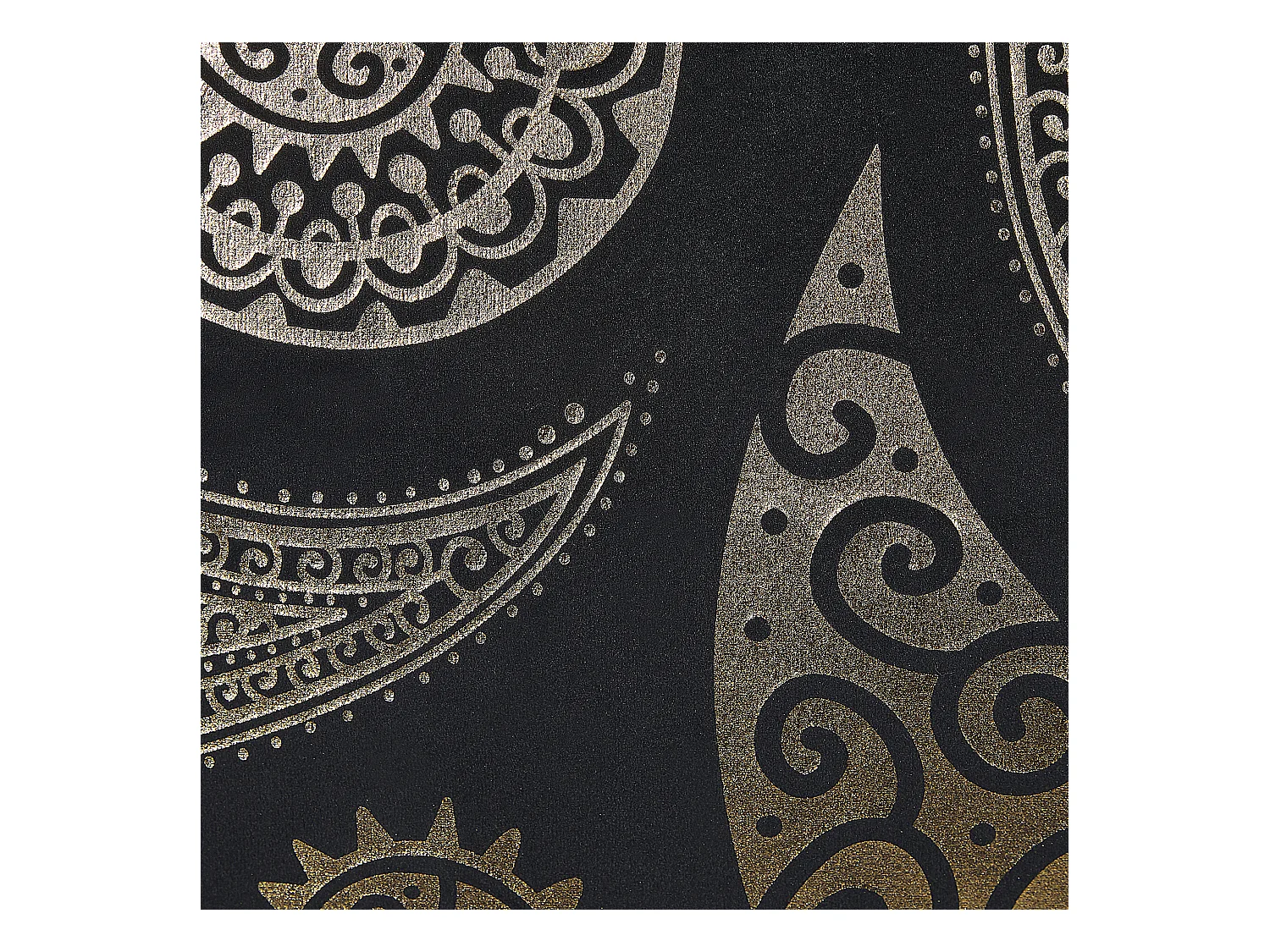 Set van 2 decoratieve kussens URSINIA Fluweel 45 x 45 cm Goud Oosters patroon