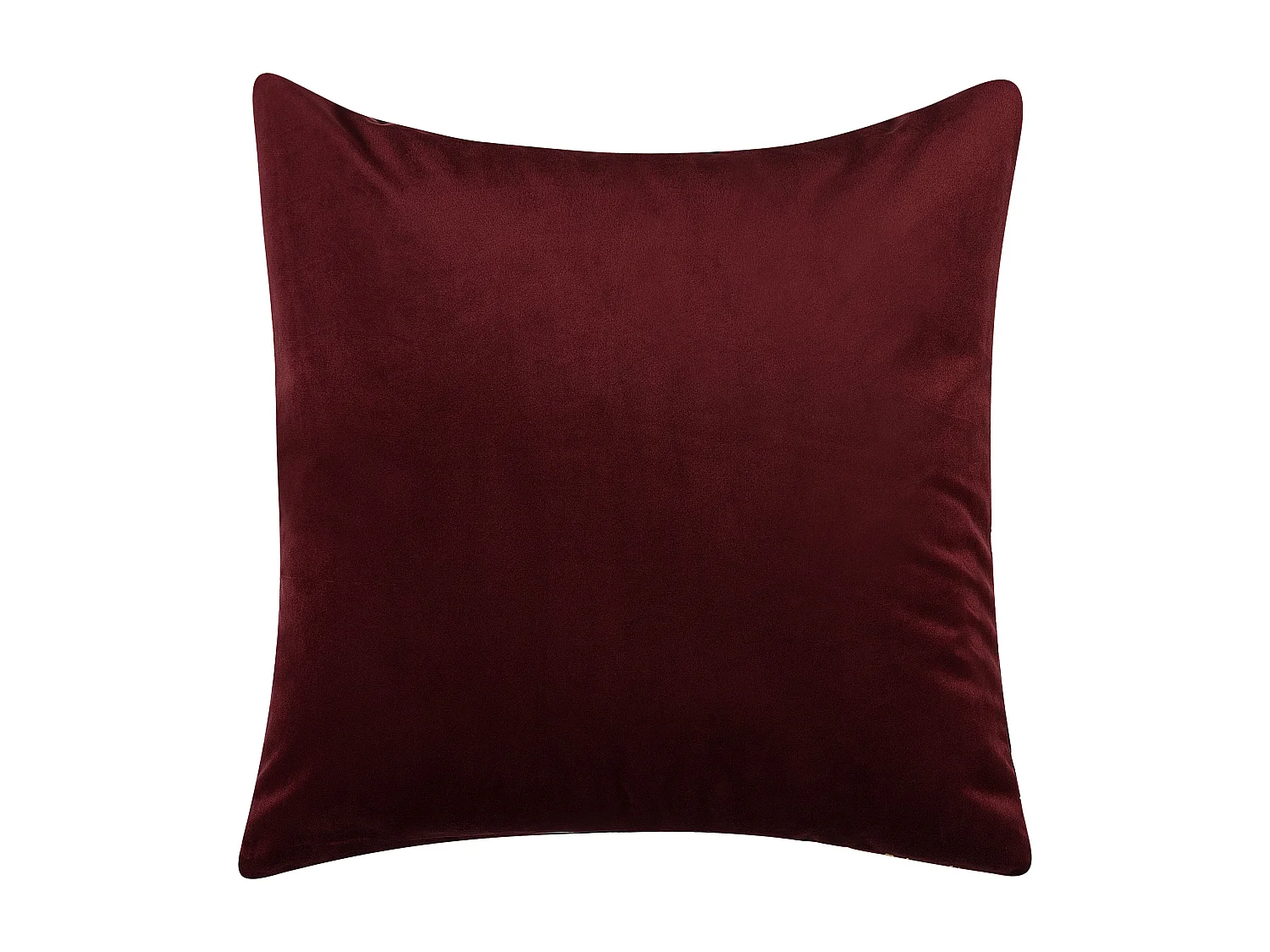 Lot de 2 coussins décoratifs CALLA Velours 45 x 45 cm Rouge Motif de plante