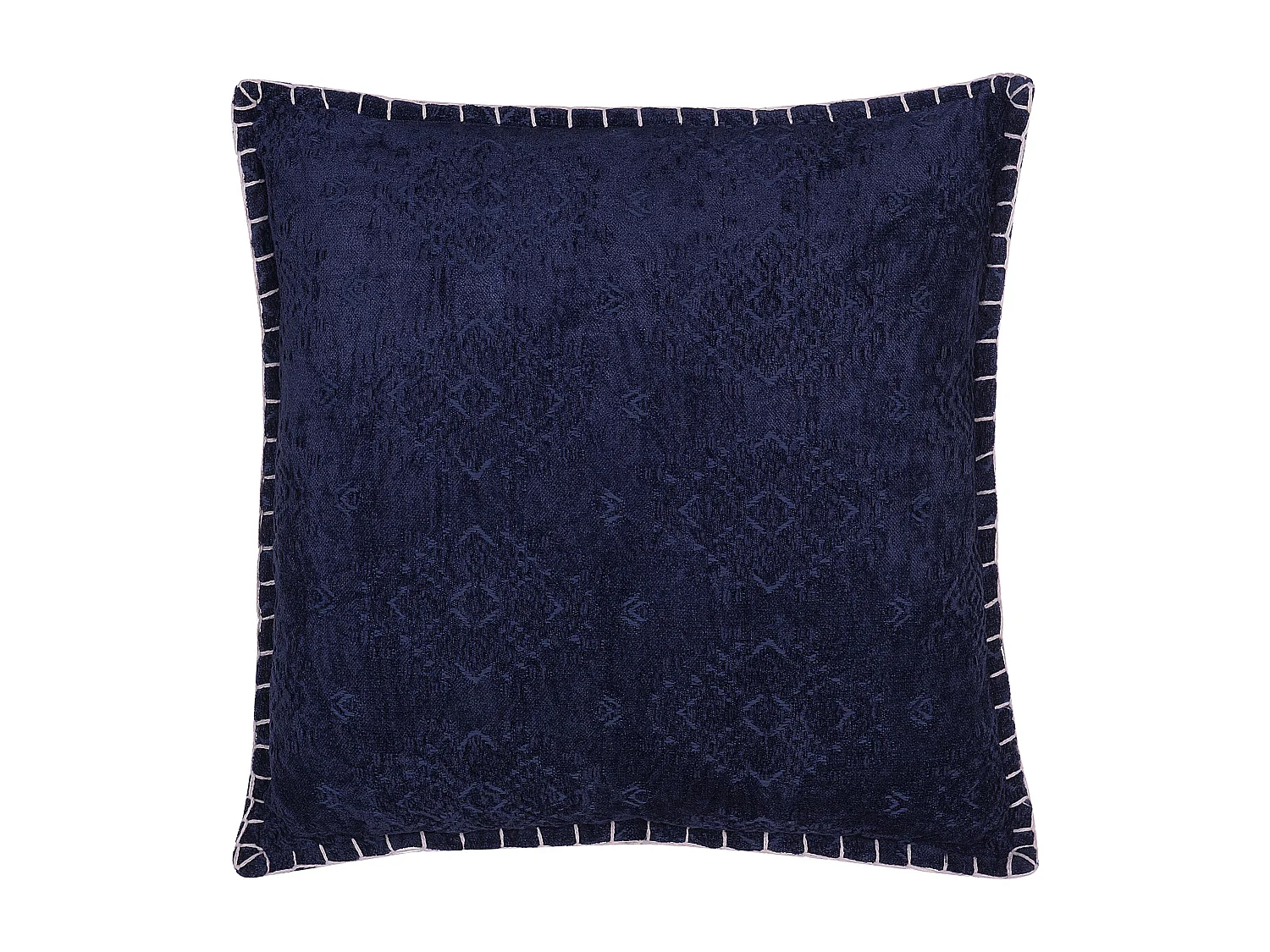 Lot de 2 coussins décoratifs MELUR 45 x 45 cm Bleu foncé Ikat