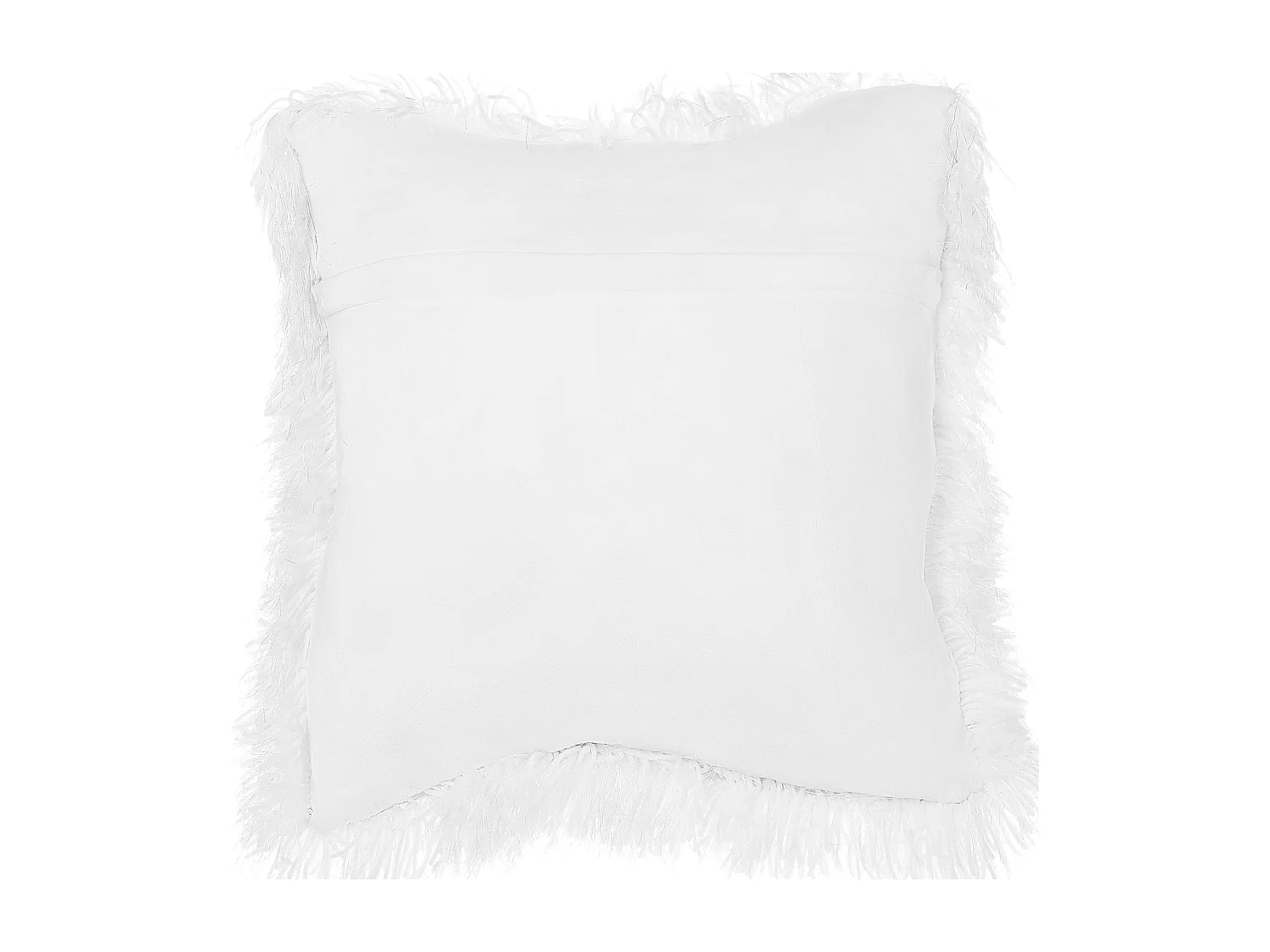 Dekokissen Felloptik weiß 45 x 45 cm 2er Set CIDE