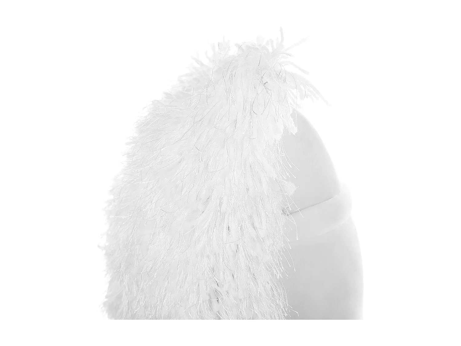 Dekokissen Felloptik weiß 45 x 45 cm 2er Set CIDE