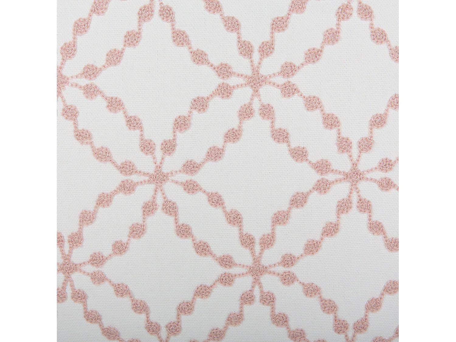 Set di 2 cuscini VERBENA Cotone 45 x 45 cm Rosa Trama geometrica