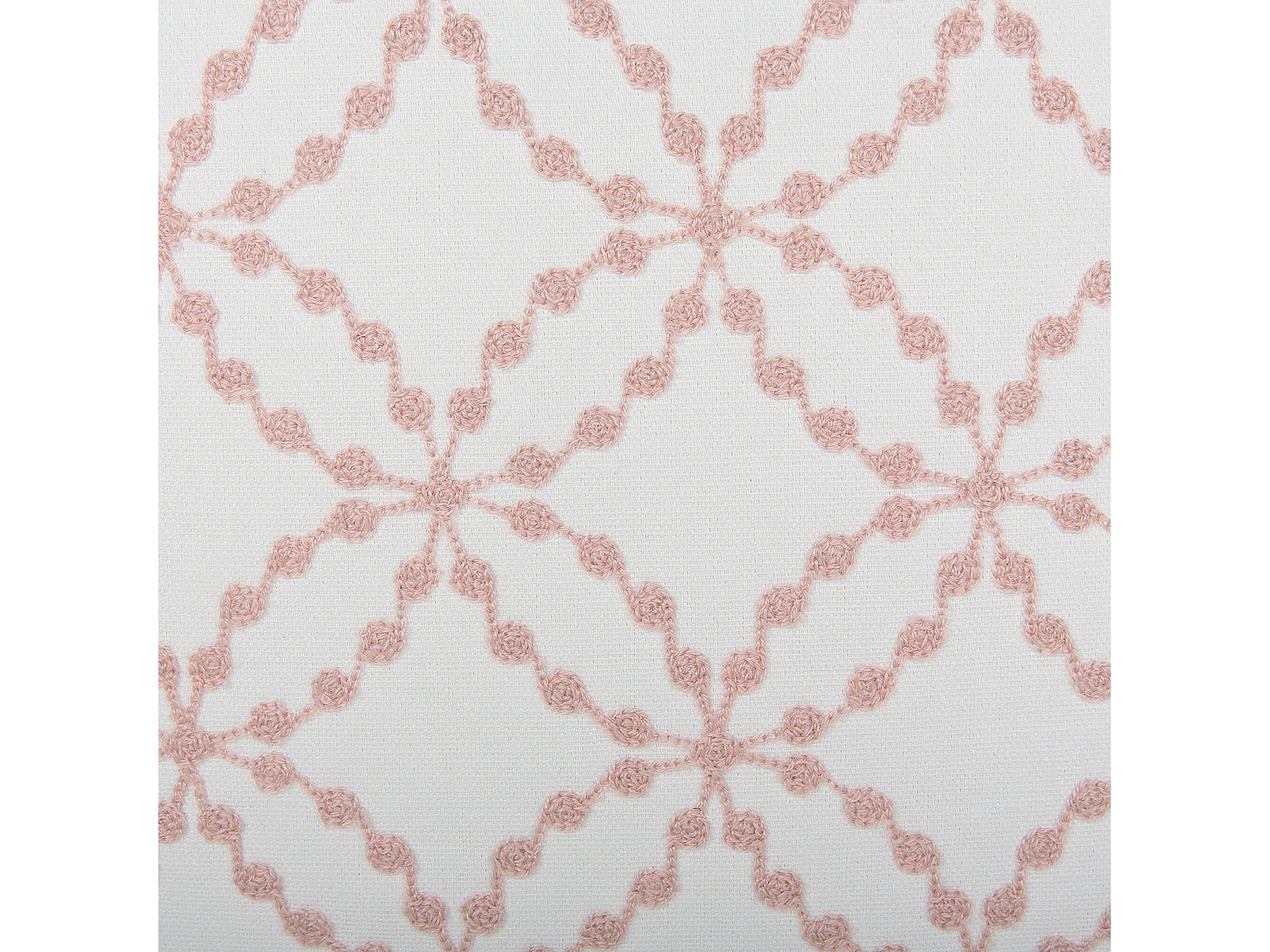 Lot de 2 coussins décoratifs VERBENA Coton 45 x 45 cm Rose Motif géométrique