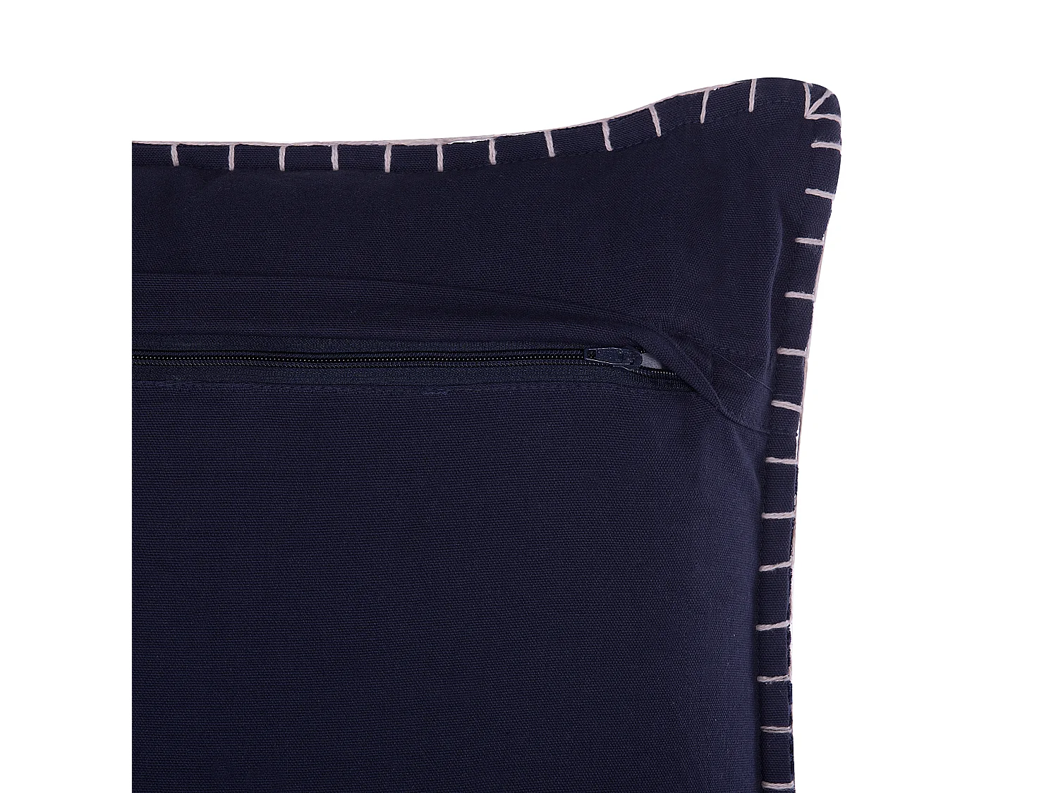 Coussin MELUR 45 x 45 cm Bleu foncé Ikat