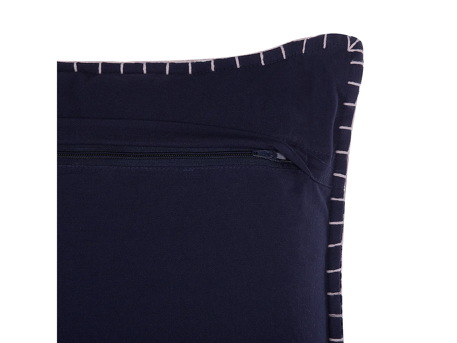 Coussin MELUR 45 x 45 cm Bleu foncé Ikat