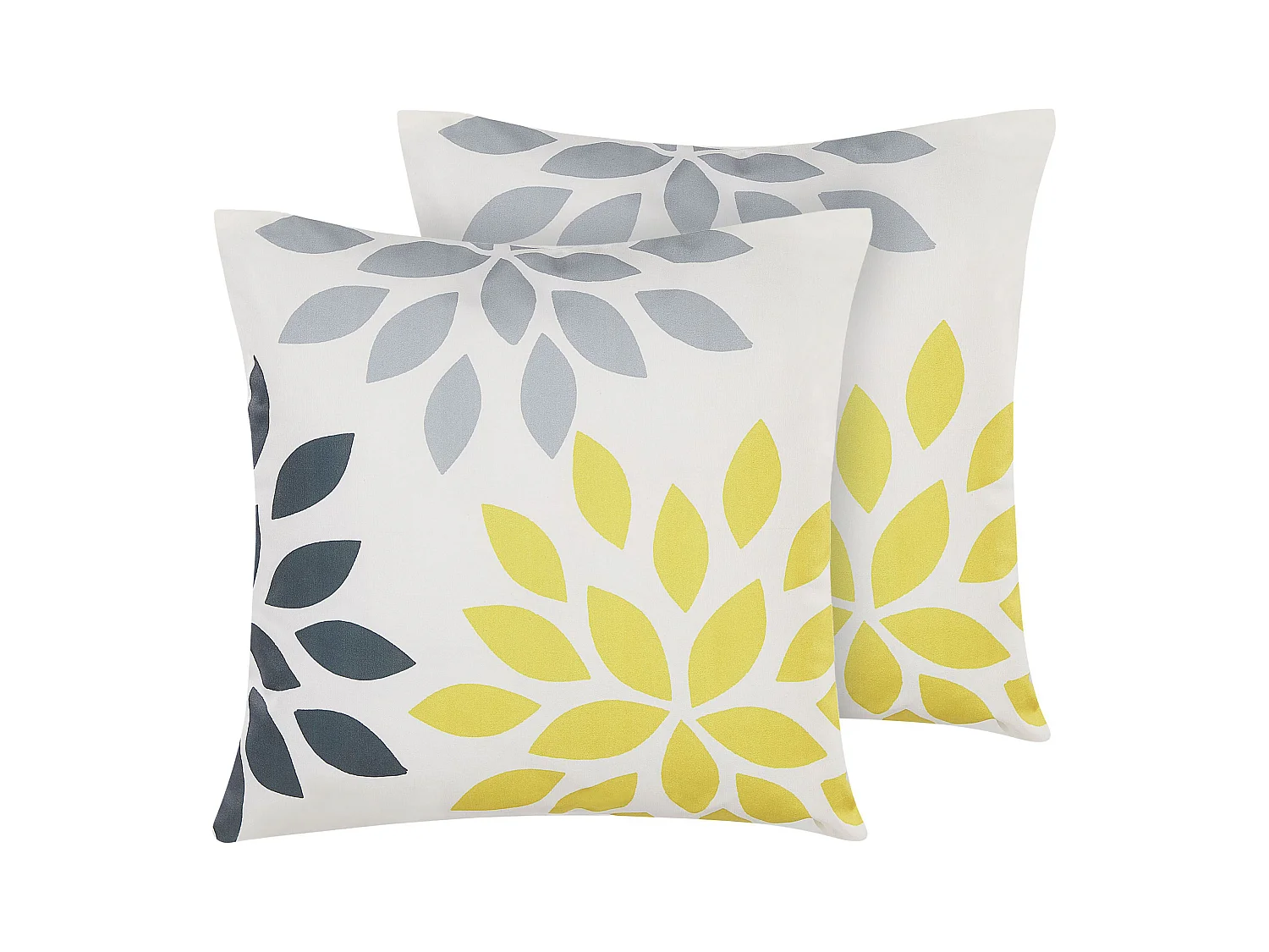 Lot de 2 coussins d'extérieur RIALE Motif floral 45 x 45 cm Multicolore