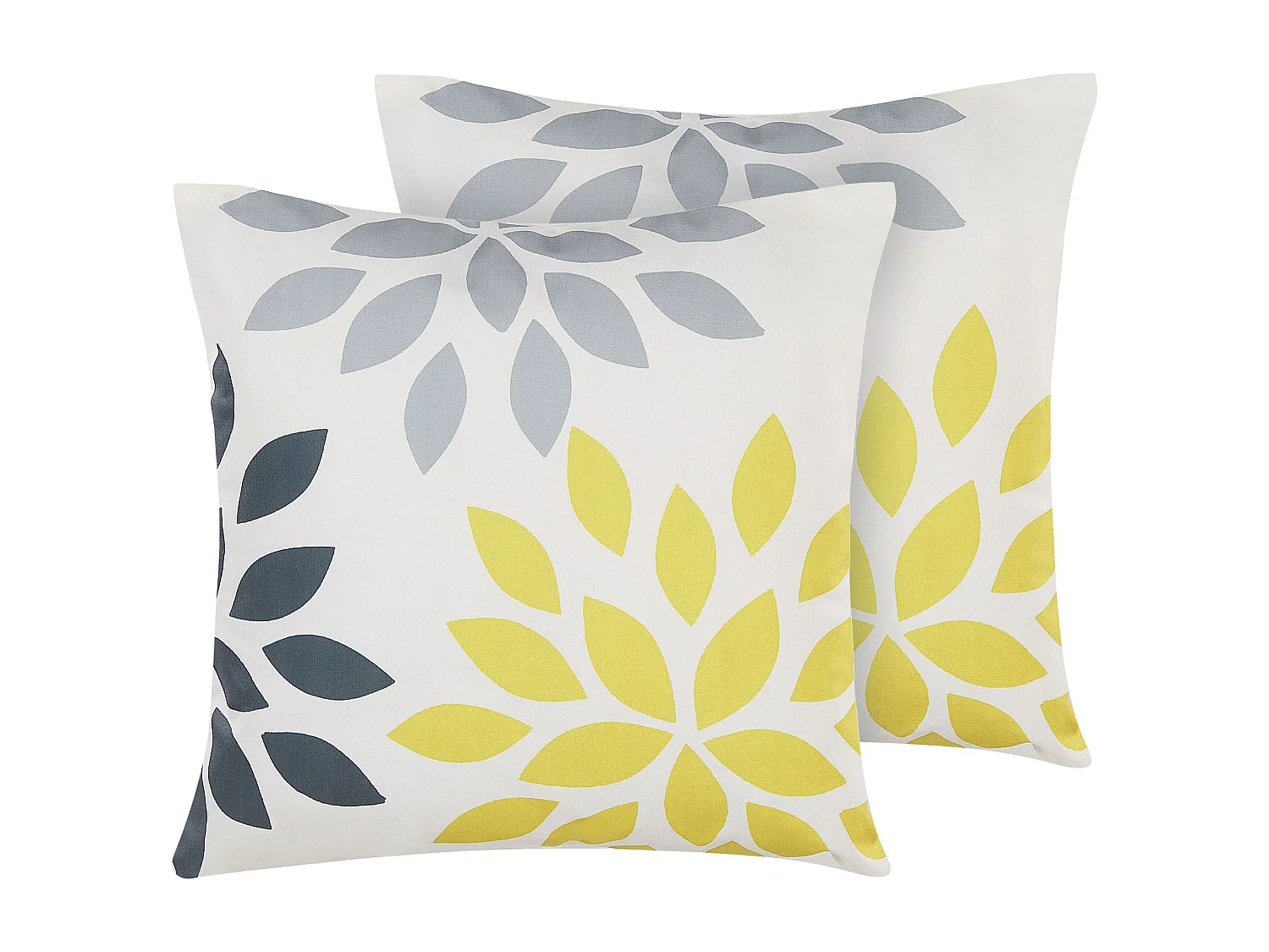 Lot de 2 coussins d'extérieur RIALE Motif floral 45 x 45 cm Multicolore