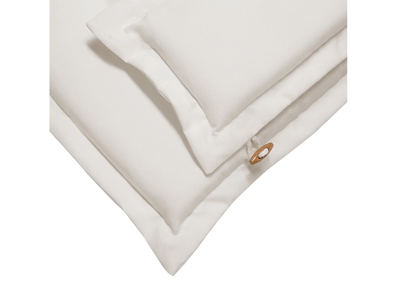 Lot de 2 coussins de jardin MAUI 40 x 54 cm Blanc cassé