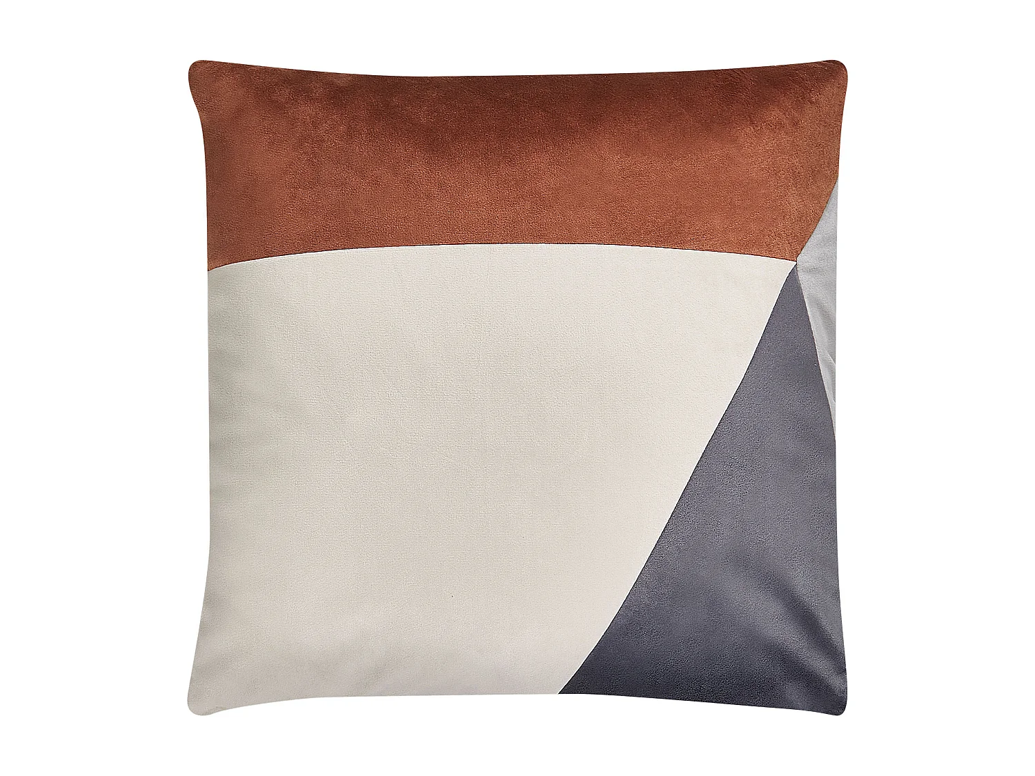 Set di 2 cuscini CAMPSIS Velluto 45 x 45 cm Multicolore Trama geometrica