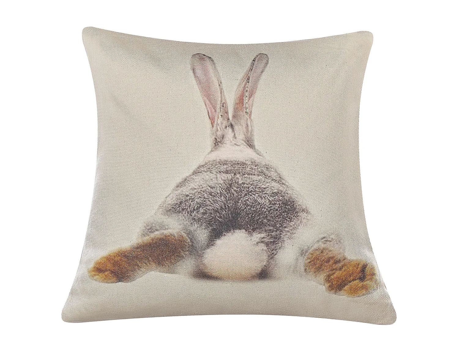 Set of 2 Decorative Cushions BUXUS 45 x 45 cm Taupe