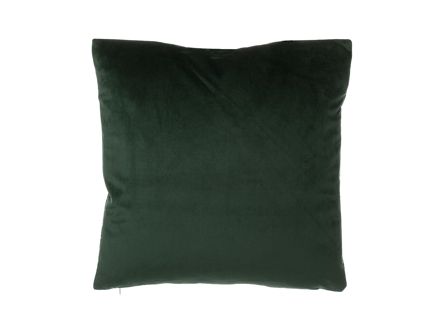 Dekokissen 2er Set 45 x 45 cm Samtstoff Netzmuster dunkelgrün gold Celosia
