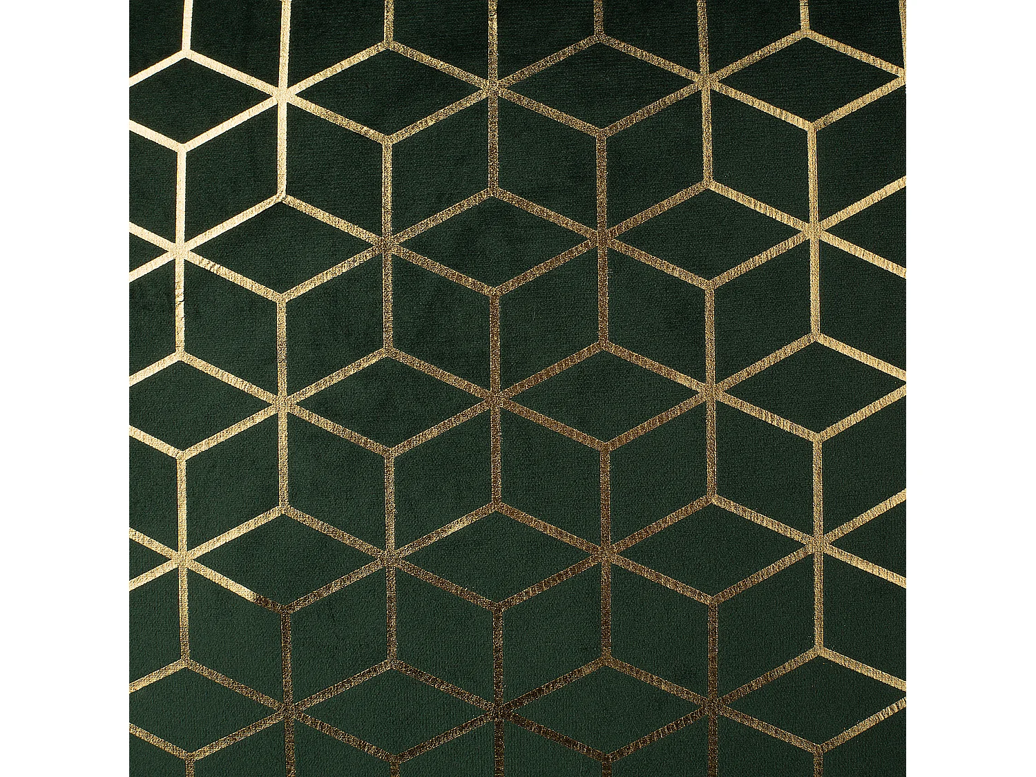 Zestaw 2 poduszek dekoracyjnych CELOSIA Welur 45 x 45 cm Ciemnozielony Wzór geometryczny