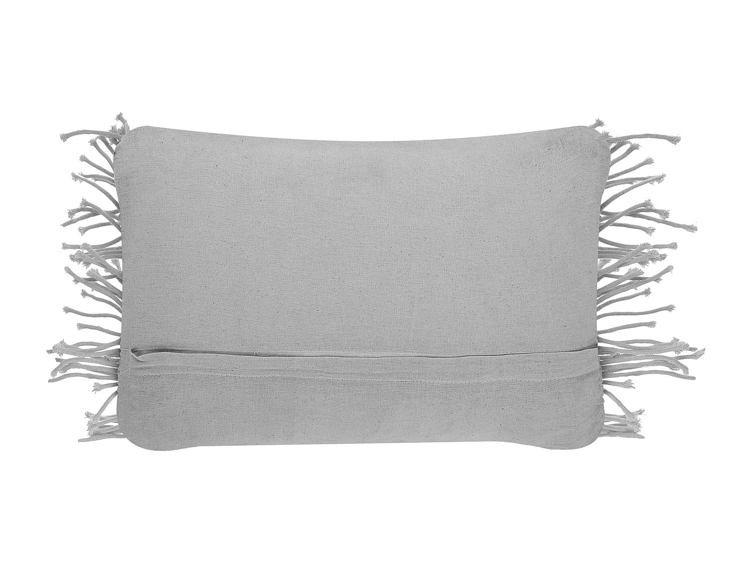 Lot de 2 coussins décoratifs KIRIKKALE Coton 30 x 45 cm Gris Motif géométrique