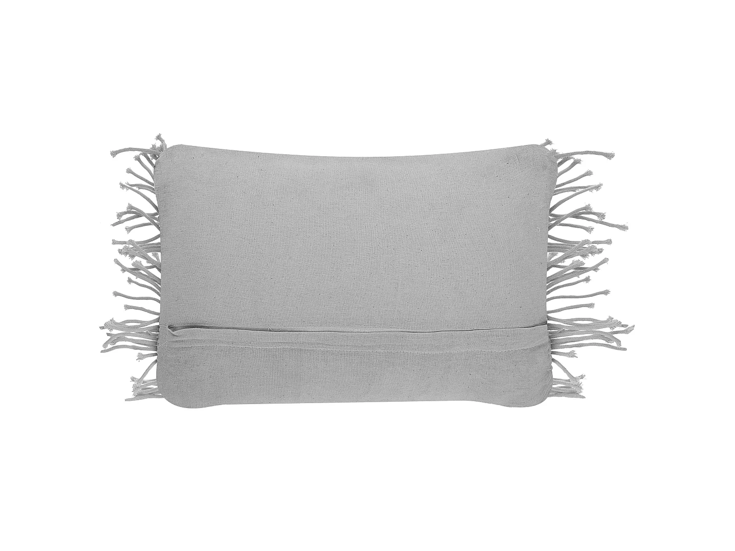 Lot de 2 coussins décoratifs KIRIKKALE Coton 30 x 45 cm Gris Motif géométrique