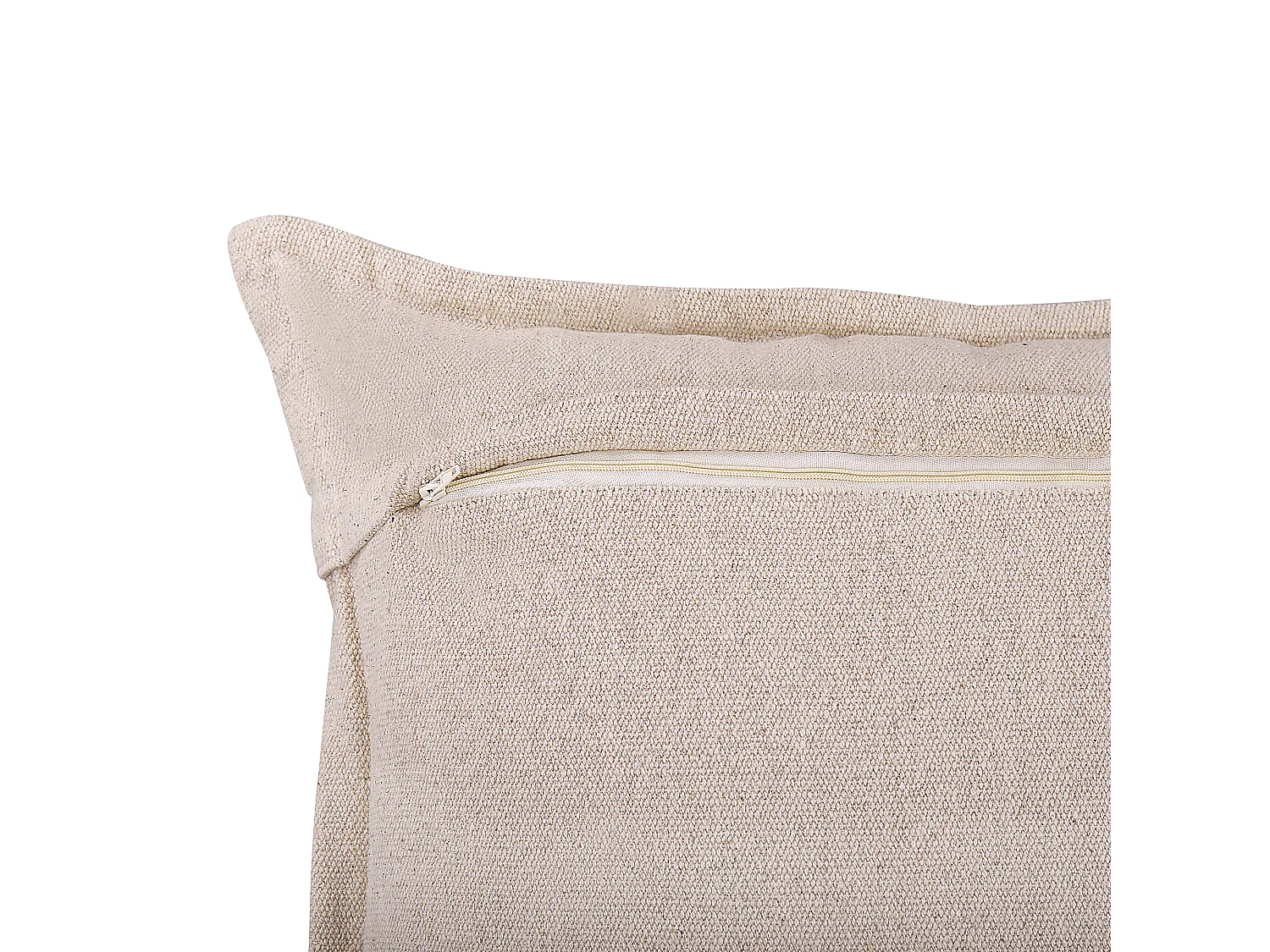 Dekokissen abstraktes Muster 45x45 cm Polsterbezug beige/schwarz 2er Set Hentepe