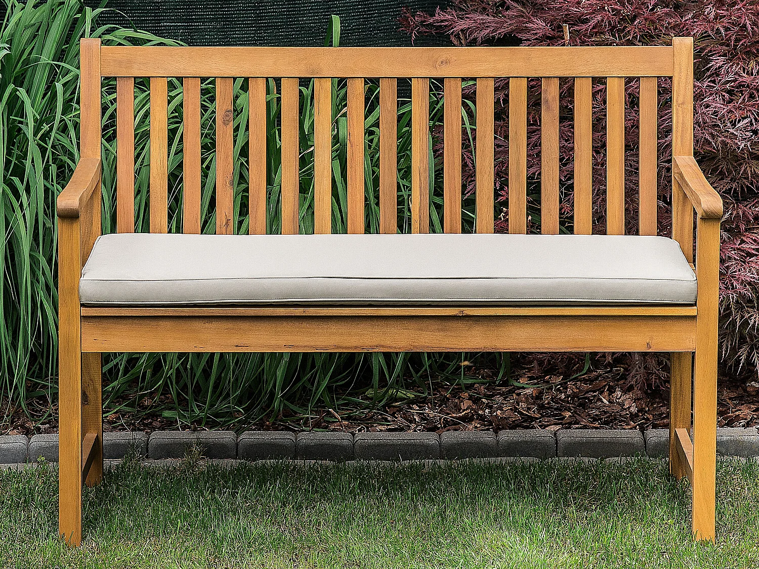Zitkussen voor bank VIVARA 112 x 54 cm Beige