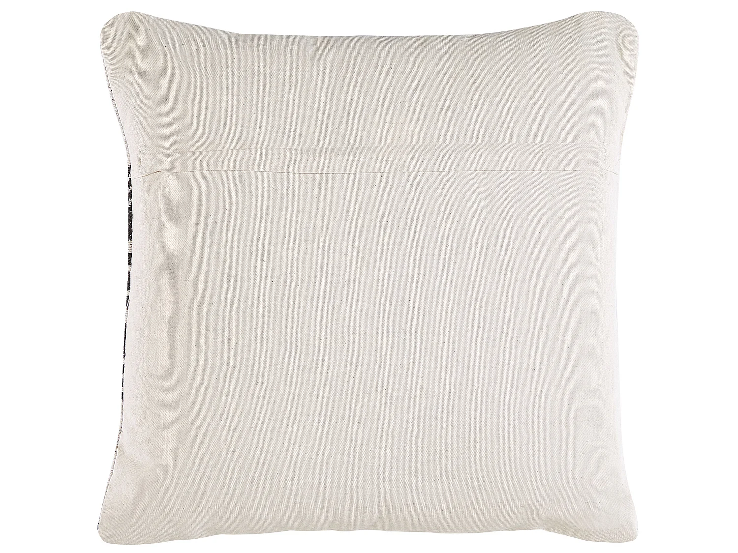 Set di 2 cuscini KOTURE Cotone 45 x 45 cm Nero/ Bianco Trama geometrica