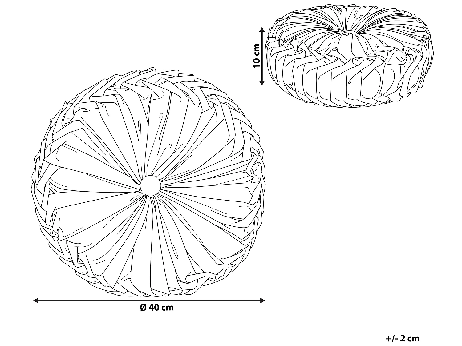 Sierkussen UDALA 40 x 40 cm Roze Effen