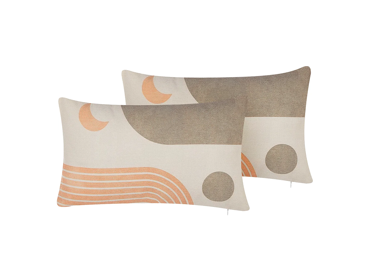 Set of 2 Decorative Cushions MELAMPODIUM 30 x 50 cm Multicolour Abstract Pattern