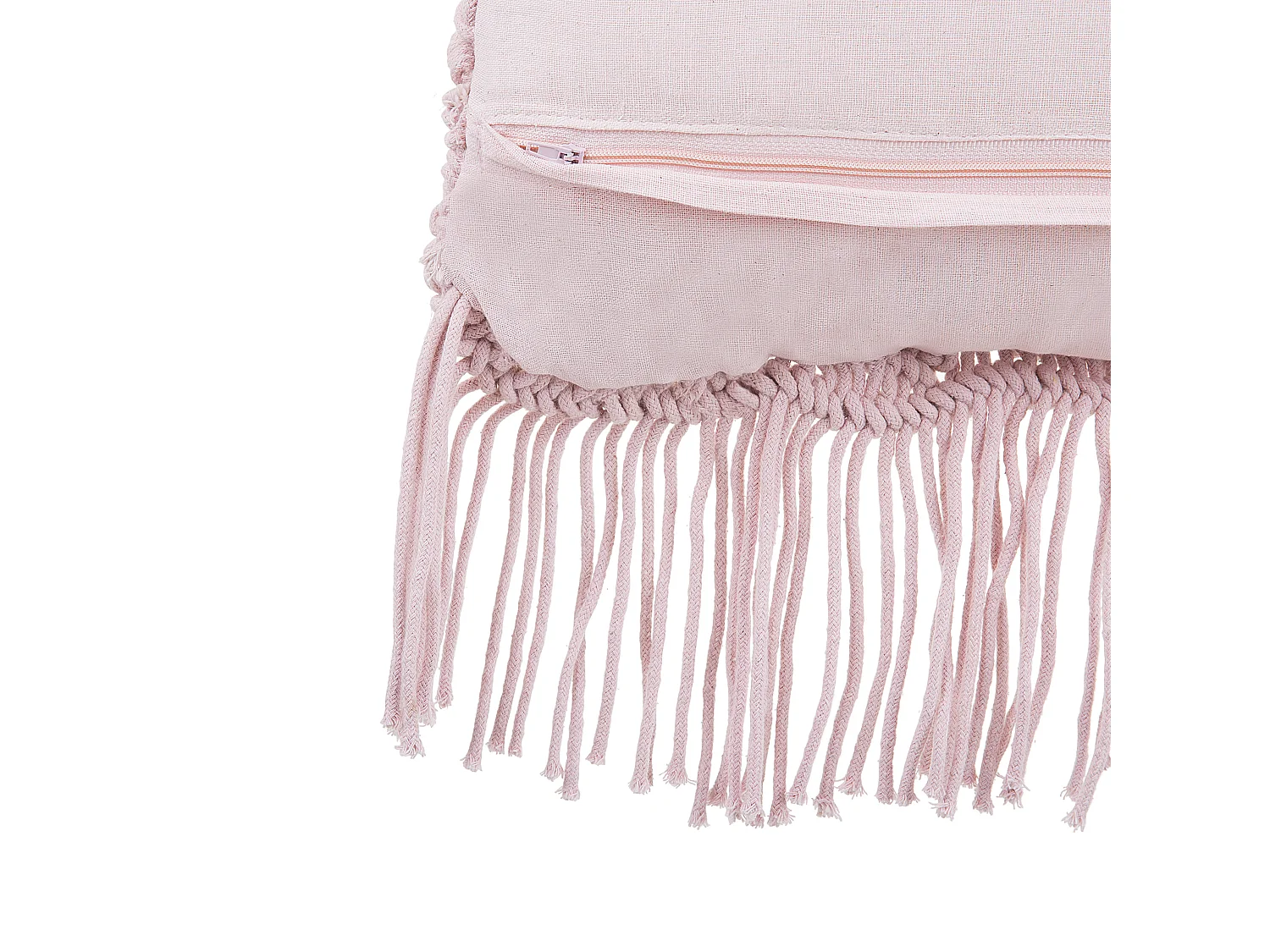 Conjunto de 2 cojines decorativos YANIKLAR Algodón 40 x 40 cm Rosa Patrón geométrico