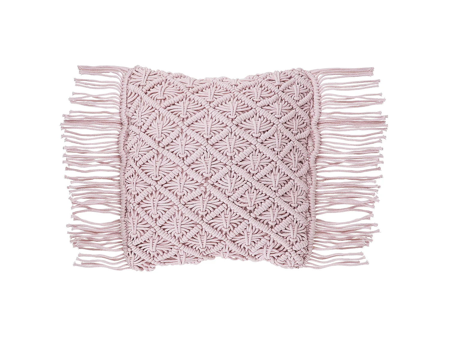 Set of 2 Decorative Cushions YANIKLAR Cotton 40 x 40 cm Pink Geometric Pattern