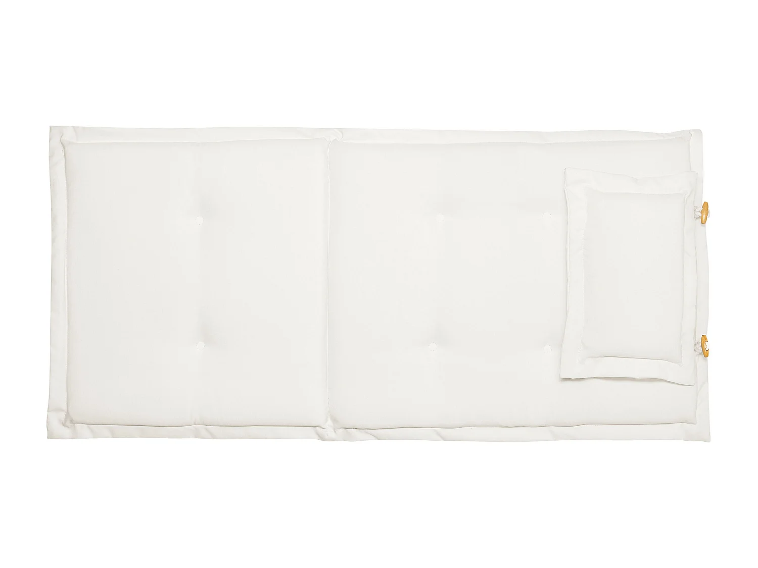 Sitzauflagen 2er Set TOSCANA 50 x 70 cm Cremeweiss