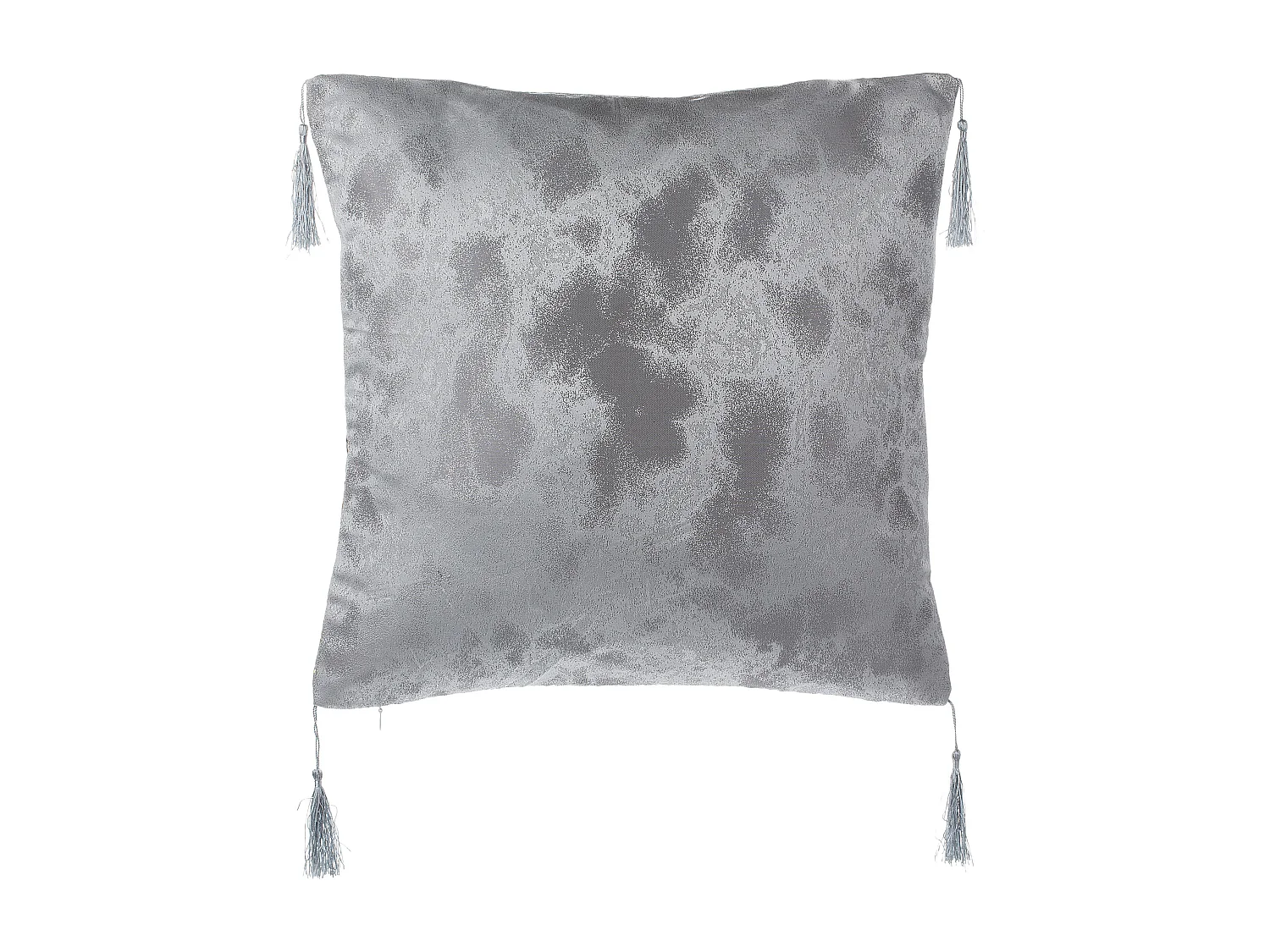 Set di 2 cuscini CAMELLIA 45 x 45 cm Grigio Trama geometrica