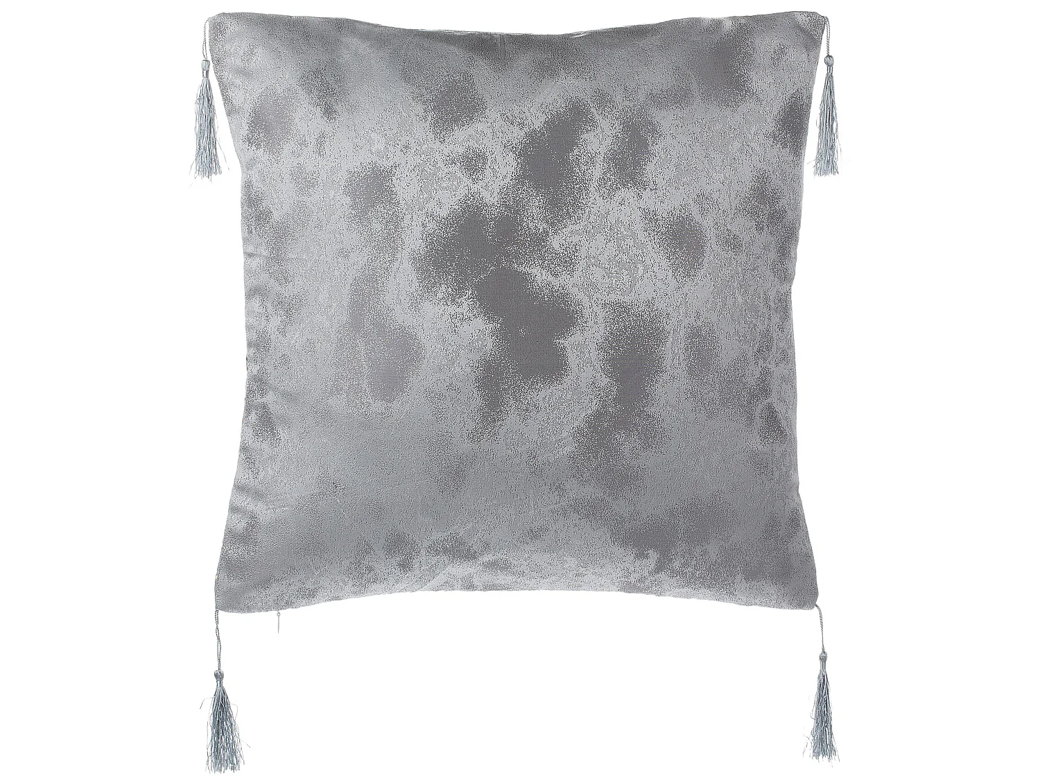 Set of 2 Decorative Cushions YARINA 45 x 45 cm Grey Geometric Pattern
