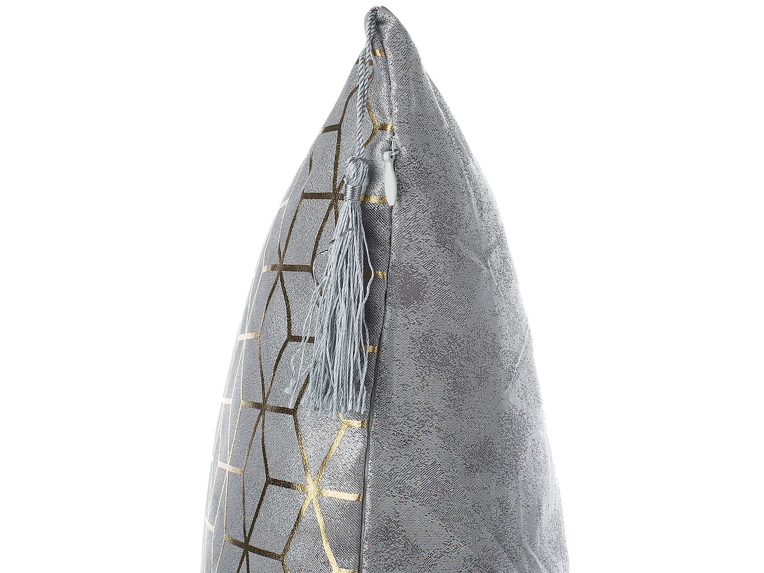 Set of 2 Decorative Cushions YARINA 45 x 45 cm Grey Geometric Pattern