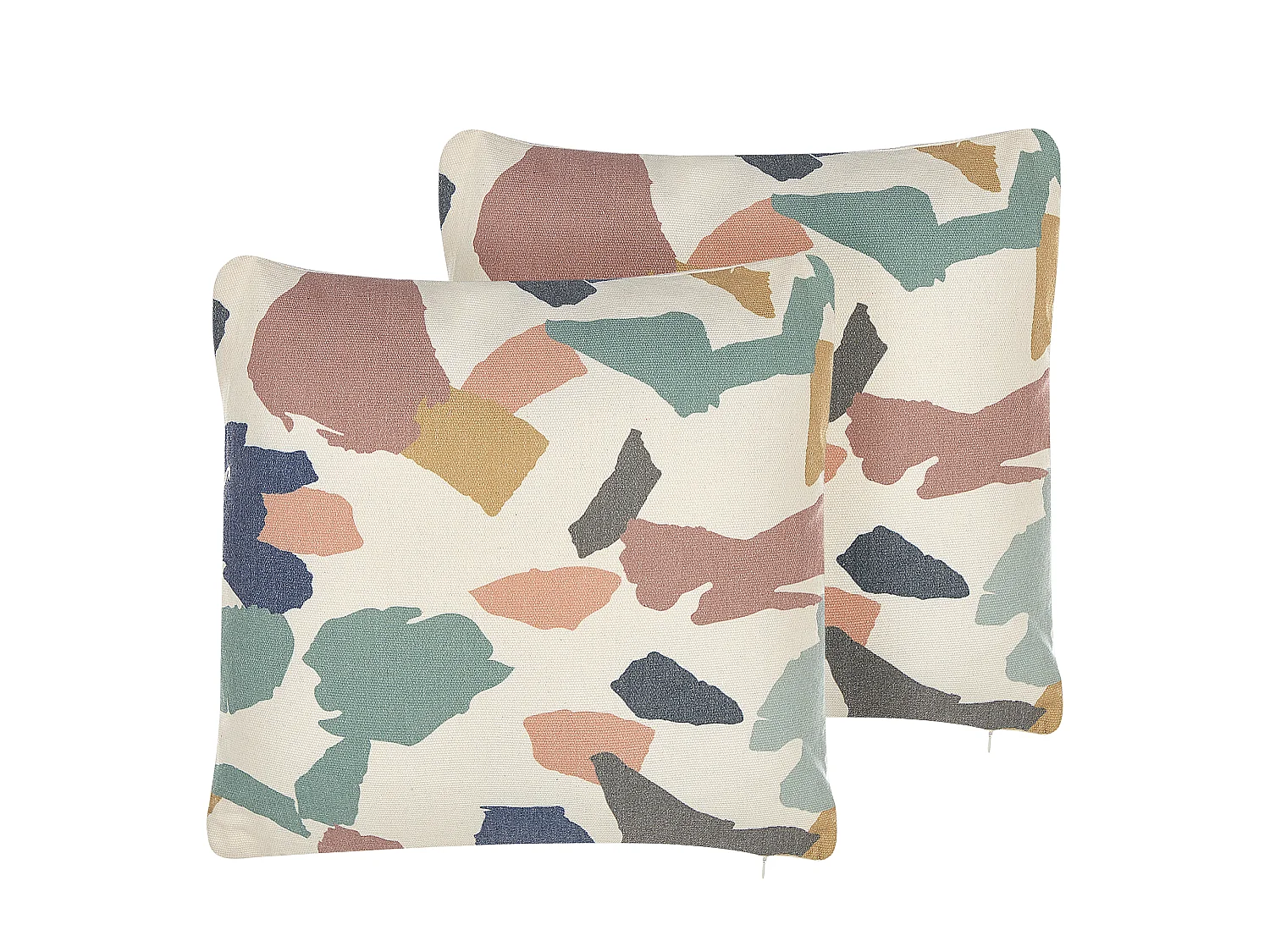 Set van 2 decoratieve kussens FOTHERGILLA 45 x 45 cm Multicolor Abstract patroon