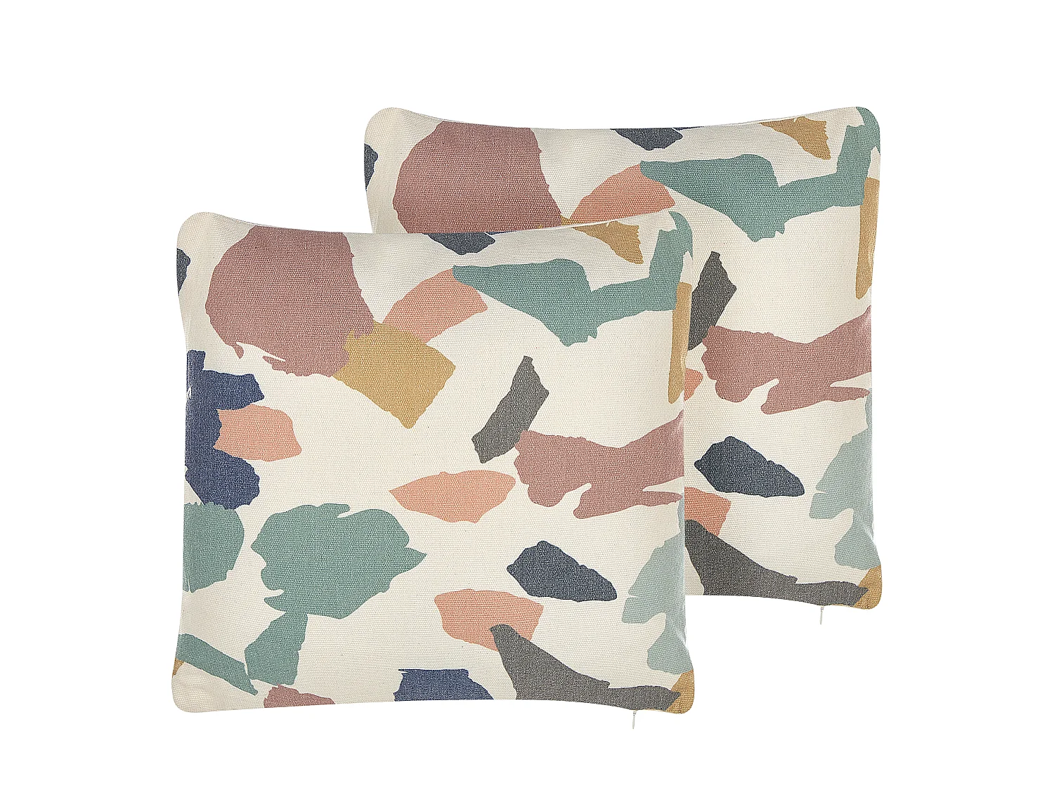 Zestaw 2 poduszek dekoracyjnych FOTHERGILLA 45 x 45 cm Kolorowy Wzór abstrakcyjny