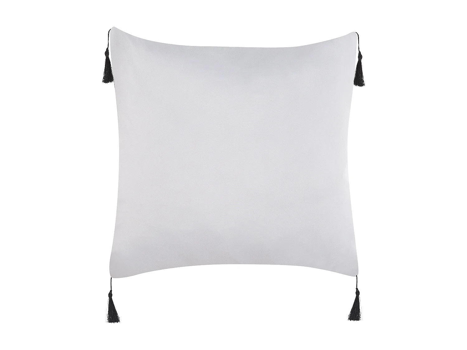 Lot de 2 coussins décoratifs LIRIOPE 45 x 45 cm Noir/blanc Motif géométrique