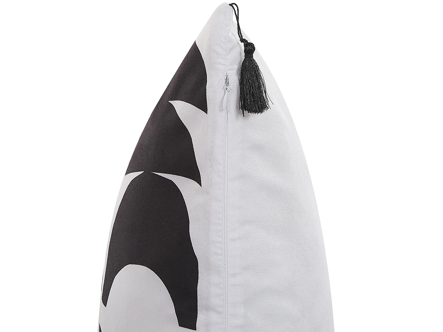 Lot de 2 coussins décoratifs LIRIOPE 45 x 45 cm Noir/blanc Motif géométrique