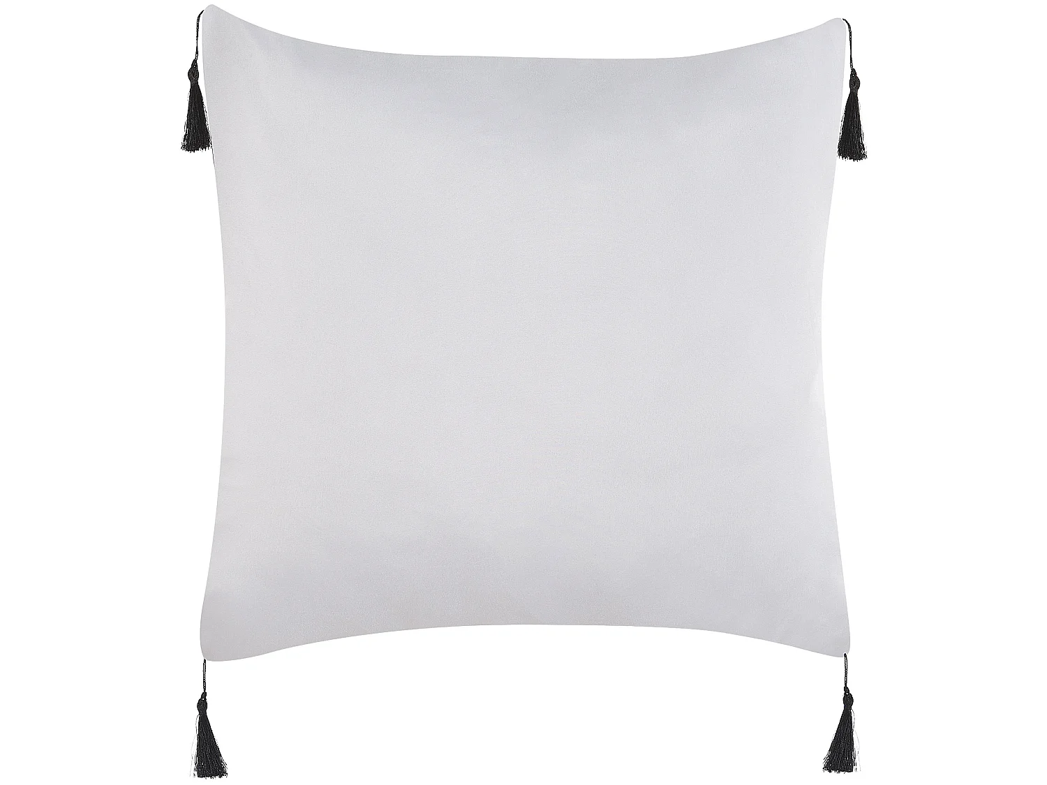 Conjunto de 2 almofadas decorativas LIRIOPE 45 x 45 cm Preto/Branco Padrão geométrico