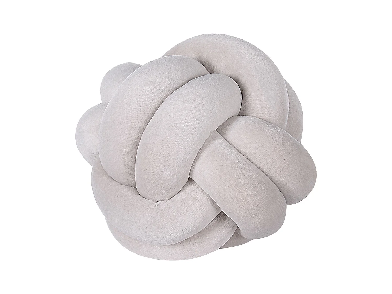Coussin MALNI Velours 20 x 20 cm Gris clair Unicolore
