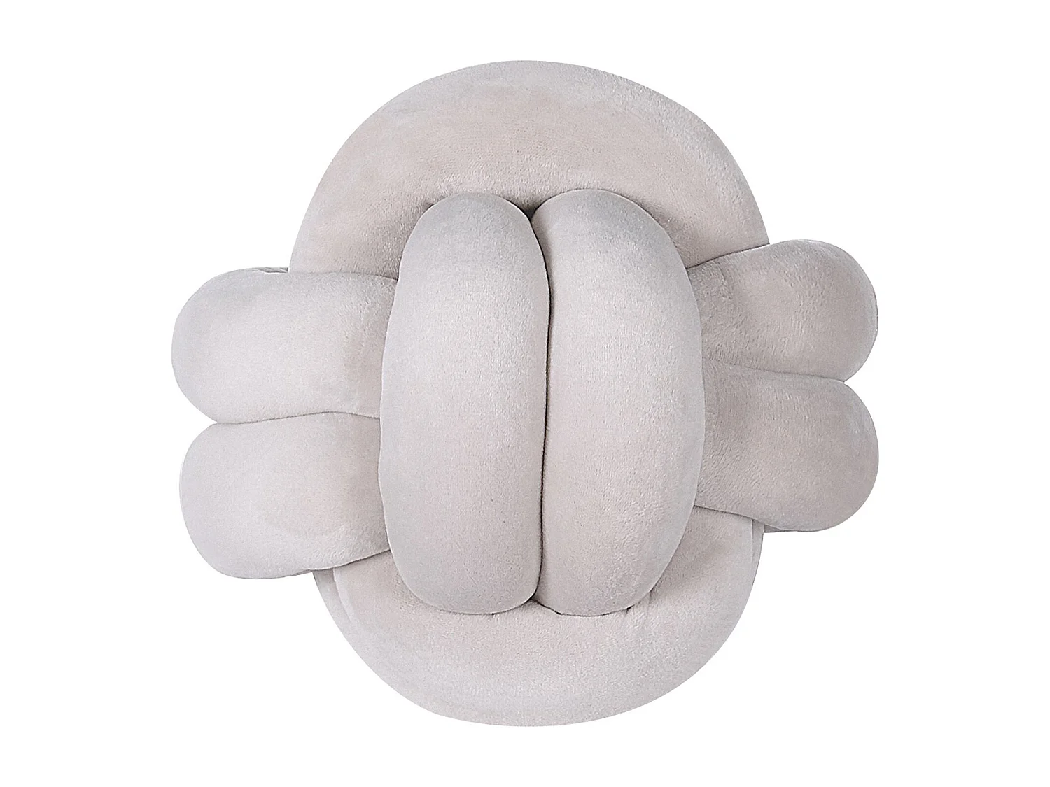 Coussin MALNI Velours 20 x 20 cm Gris clair Unicolore