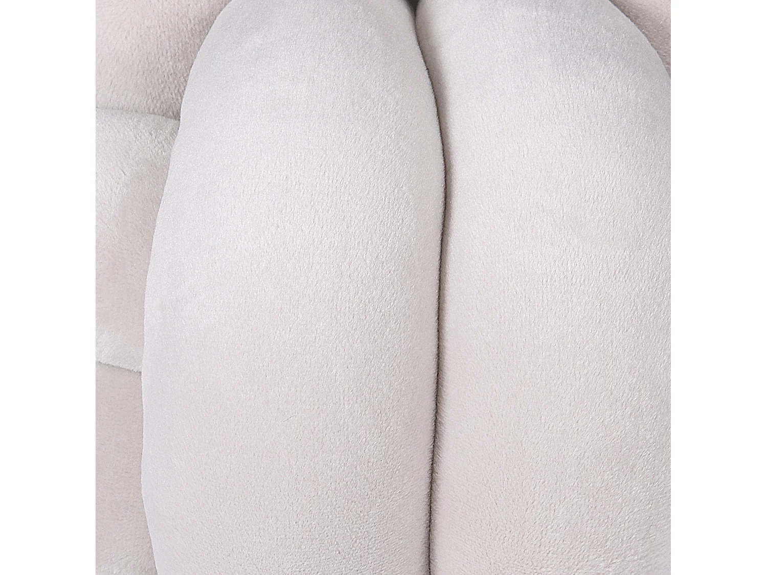 Coussin MALNI Velours 20 x 20 cm Gris clair Unicolore