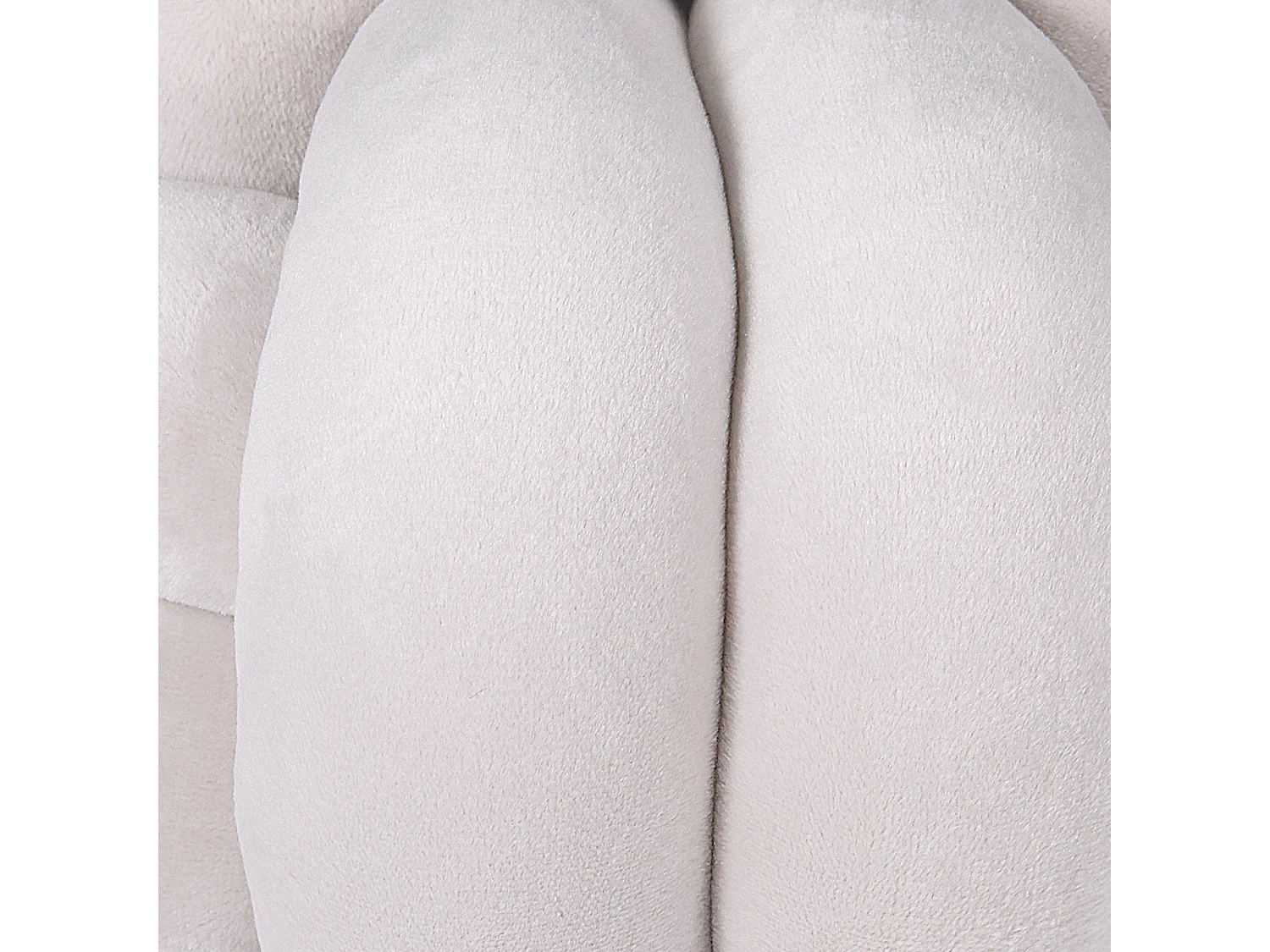 Dekokissen MALNI Samtstoff 20 x 20 cm Hellgrau Ohne Muster