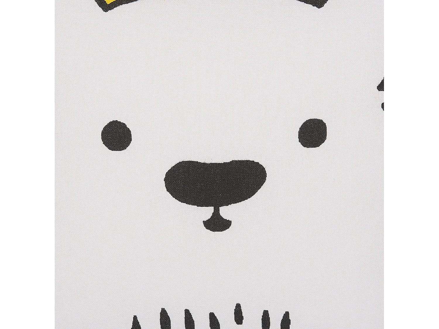 Cuscino per bambini con stampa di orso 45 x 45 cm giallo WARANASI