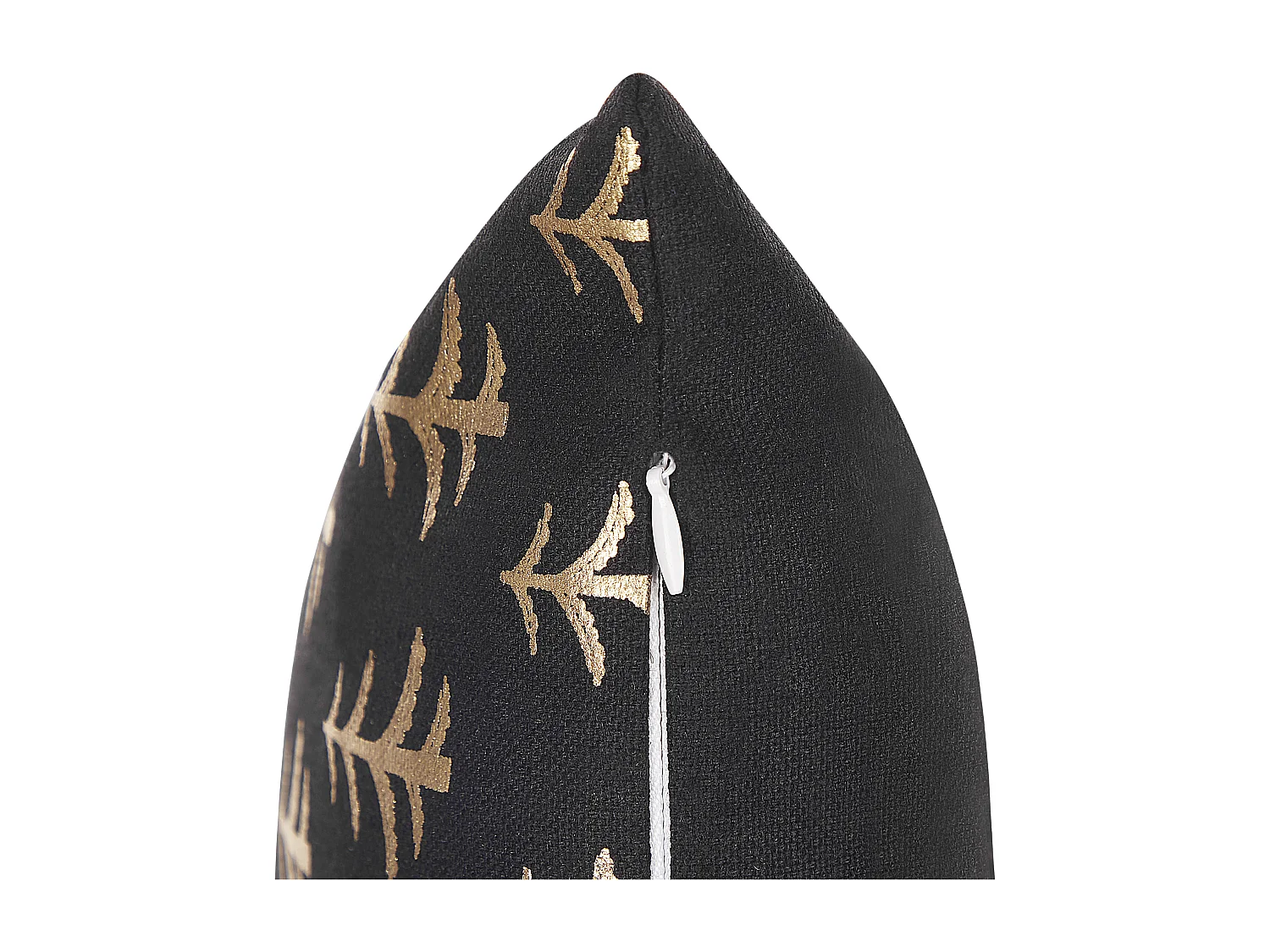 Lot de 2 coussins décoratifs LEROY Coton 45 x 45 cm Noir Motif de Noël