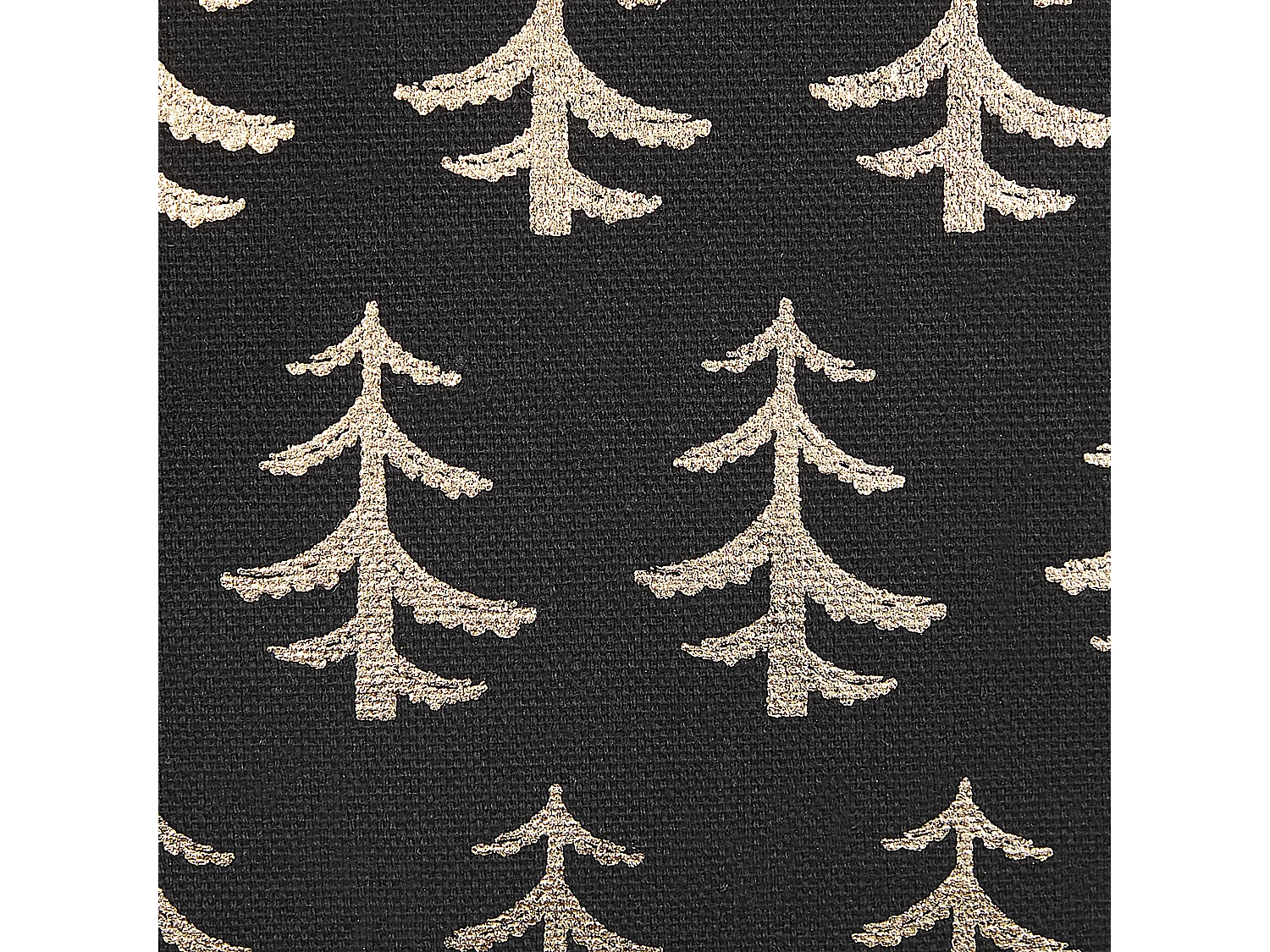 Lot de 2 coussins décoratifs LEROY Coton 45 x 45 cm Noir Motif de Noël