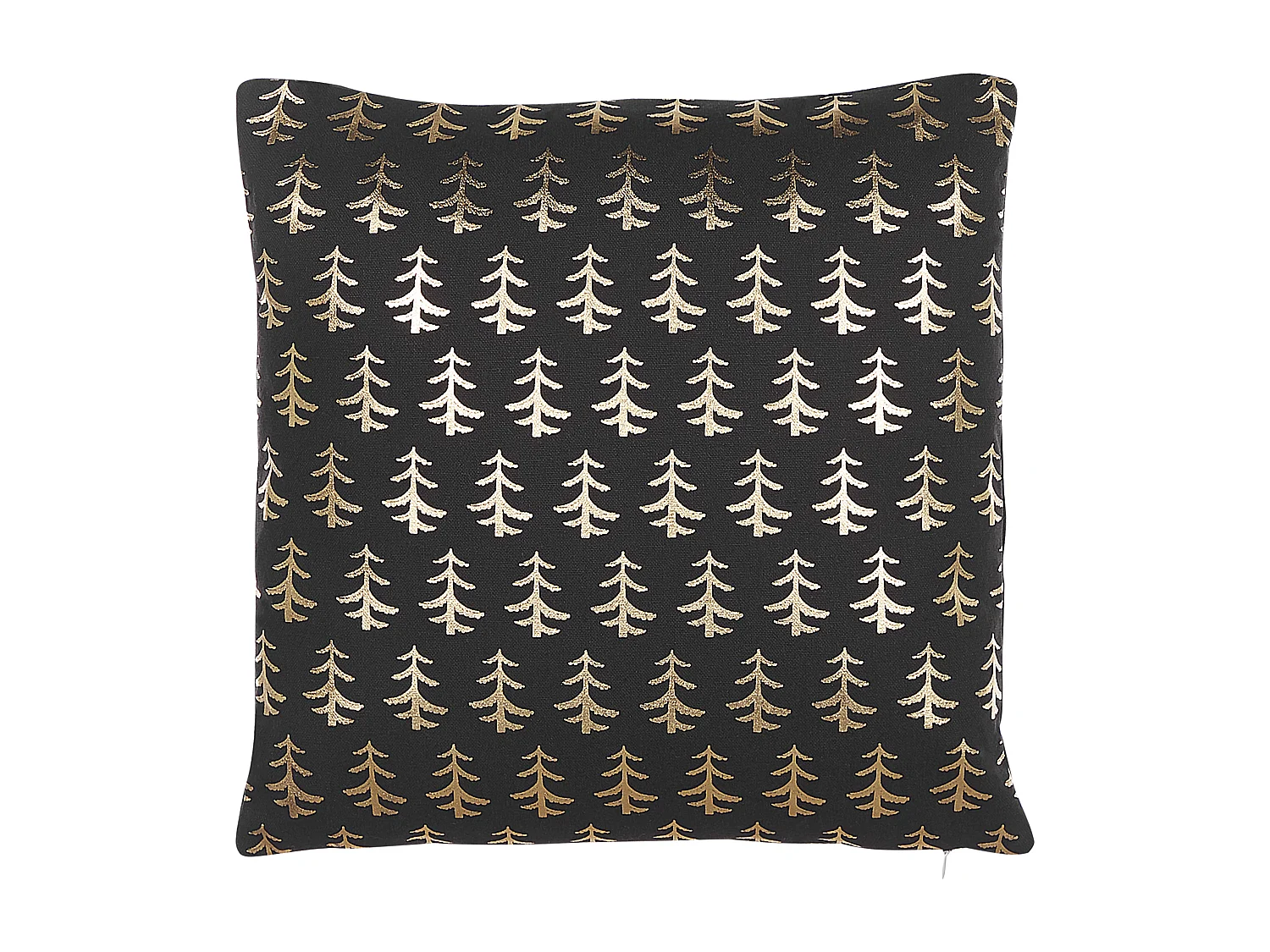 Set van 2 decoratieve kussens LEROY Katoen 45 x 45 cm Zwart Kerst patroon