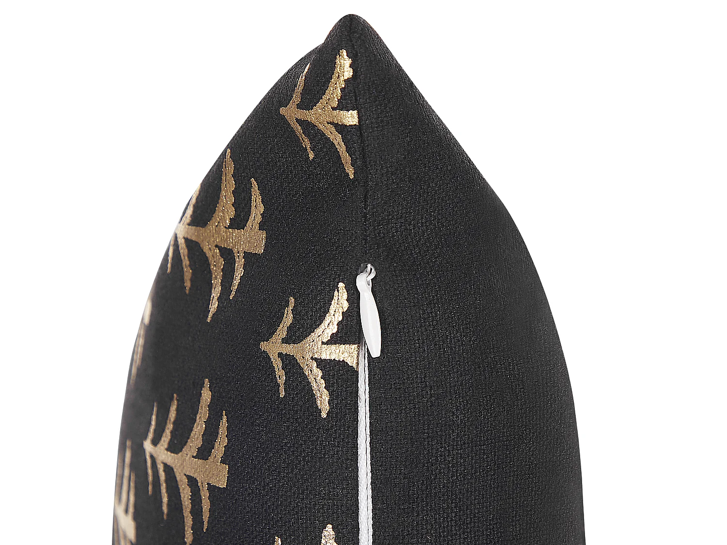 Set van 2 decoratieve kussens LEROY Katoen 45 x 45 cm Zwart Kerst patroon