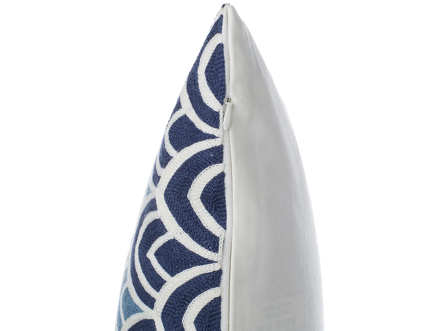 Set di 2 cuscini NIGELLA Cotone 45 x 45 cm Azzurro Blu scuro Trama Ikat