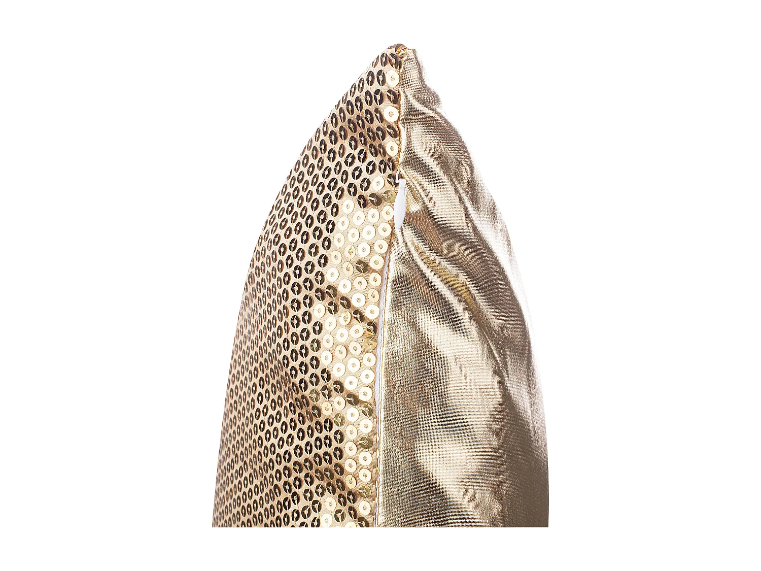 Conjunto de 2 cojines decorativos ASTER 45 x 45 cm Dorado Liso