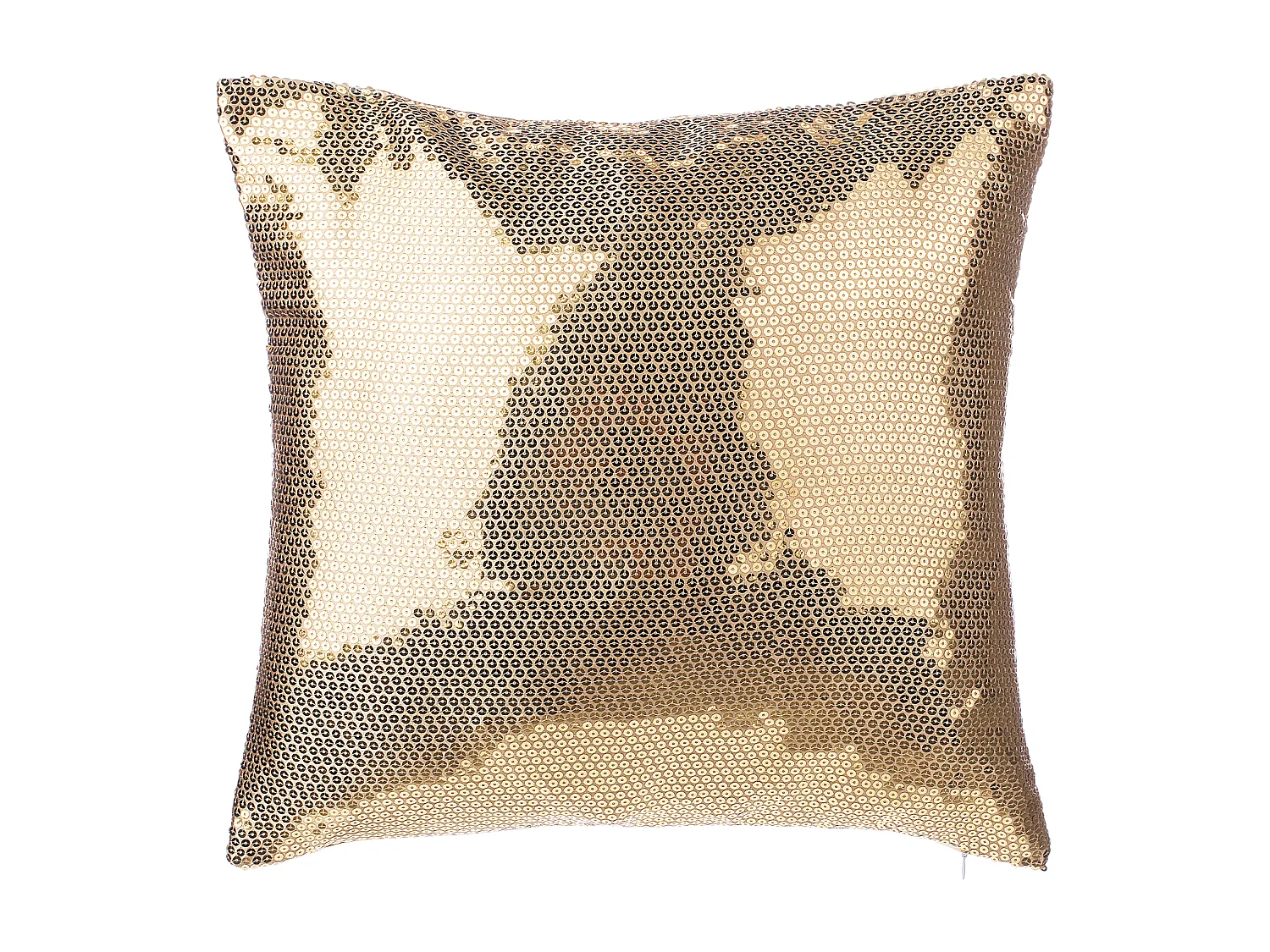 Lot de 2 coussins décoratifs ASTER 45 x 45 cm Doré Unicolore